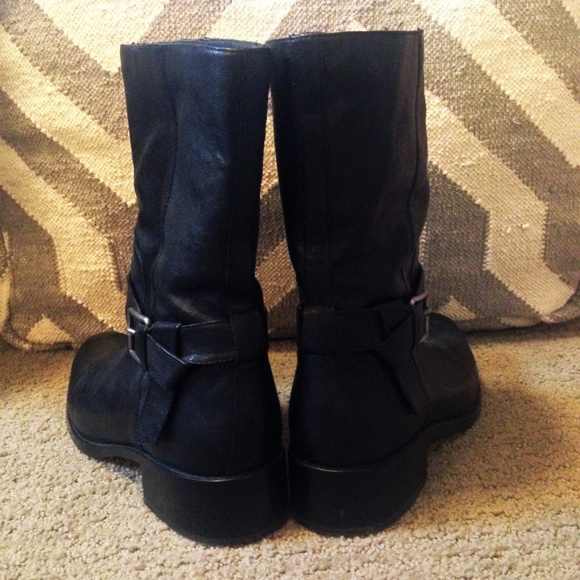 Cole Haan Waterproof Moto Leather Booties - Picture 4 of 4